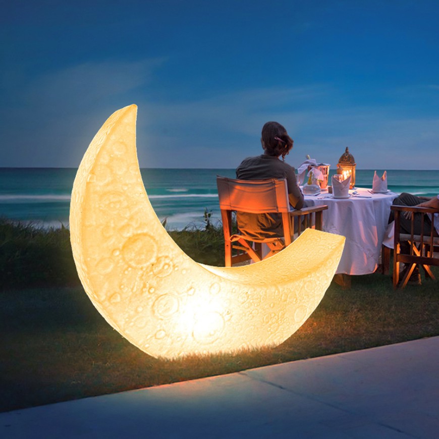 my moon,moon floor light,outdoor floor lamp,Luminous rocking chair by ymglow