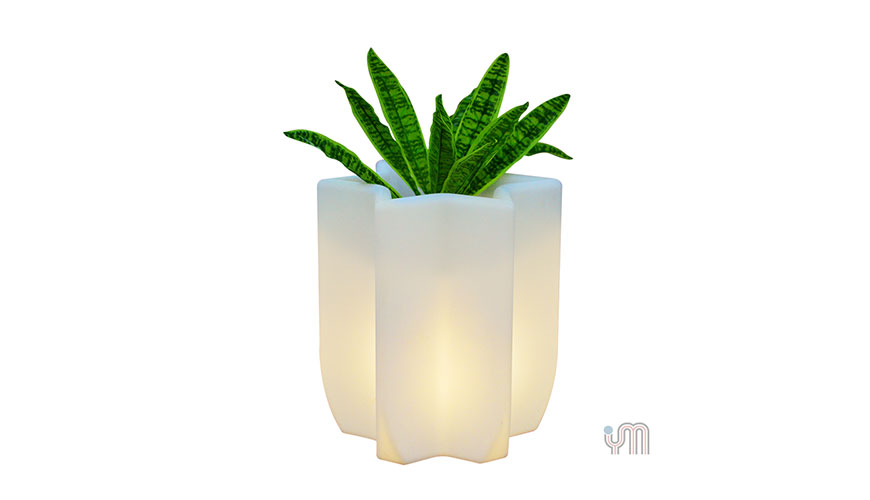 led flower pot ,illuminated flower pot light up led flower plant pots photos by ymglow